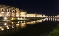 Florence or Firenze city night landscape Italy Royalty Free Stock Photo