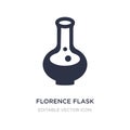 florence flask icon on white background. Simple element illustration from Education concept