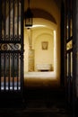 Florence Interior Courtyard in Fading Light Royalty Free Stock Photo