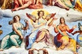 The Last Judgment fresco painted by Giorgio Vasari in the dome of the cathedral of Florence, Italy Royalty Free Stock Photo