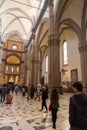 Interior detail from the Florence Cathedral, Cattedrale di Santa Maria del Fiore in Florence, Italy Royalty Free Stock Photo