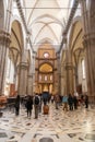 Interior detail from the Florence Cathedral, Cattedrale di Santa Maria del Fiore in Florence, Italy Royalty Free Stock Photo