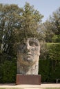 Florence, Italy - 23 April, 2018: Tindaro Screpolato bronze statue