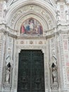 Florence Italy the cathedral entrance door