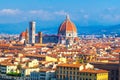 Florence, Italy. Cathedral Santa Maria del Fiore Duomo. Beautiful view of Florence city Royalty Free Stock Photo