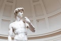 David sculpture by Michelangelo Buonarroti - 1501. The masterpiece of the Renaissance art