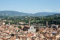Florence, Italy Cityscape with Santa Croce Church Royalty Free Stock Photo