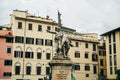 Florence, Italy - dec, 2021 monument at Piazza della Signoria square Royalty Free Stock Photo