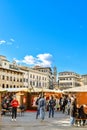 the Christmas market in Piazza Santa Croce florence