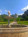 Florence, Italy.  The fountain in front of the Kaffeehaus in the Boboli Gardens Royalty Free Stock Photo