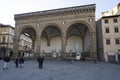 The  Loggia dei Lanzi in Florence, Italy Royalty Free Stock Photo