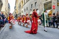 Epiphany Day, marching drummers and parade. Royalty Free Stock Photo