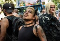 Boy poses for a picture during the Toscana Pride LGBTQ parade..