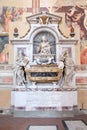 The tomb of Galileo Galilei at the Basilica of Santa Croce in Florence