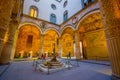 FLORENCE, ITALY - JUNE 12, 2015: Angel statue in the middle of the yard of Palazzo Vecchio or Old Palace in Florence