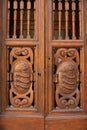 Detail of timber doors within the BadÃÂ¬a Fiorentina abbey and church