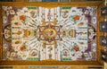 FLORENCE, ITALY, MARCH 15, 2016: Detail of ceiling of the uffizi gallery in florence...IMAGE Royalty Free Stock Photo