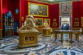 FLORENCE, ITALY, MARCH 15, 2016: Detail of the famous tribuna room inside of the uffizi gallery in florence...IMAGE