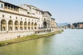 Florence, Italy - March 9 2023: View of Florence city and Arno River