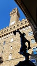 A statue in Loggia dei Lanzi in Florence, Italy