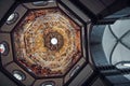 Florence, Italy - May 19, 2014: Image showing the intricate detail of the inside of Florence Cathedral's dome.