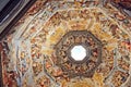 Florence, Italy - May 19, 2014: Image showing the intricate detail of the inside of Florence Cathedral's dome.