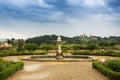 Florence, Italy - May 21, 2018: The Monkeys Fountain Fontana delle Scimmie at the Garden of Knight Giardino del Cavaliere in Royalty Free Stock Photo