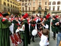 Florence, Italy - May 01, 2014: Tourists watching Trofeo Marzocco parade in Florence, Italy