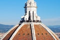 FLORENCE, ITALY - NOVEMBER, 2015: Brunelleschi dome with tourists, detail Royalty Free Stock Photo