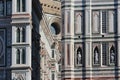 FLORENCE, ITALY - NOVEMBER, 2015: details of Santa Croce cathedral, world heritage site
