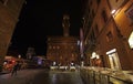 Piazza della Signoria at Night, Florence Royalty Free Stock Photo