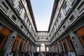 FLORENCE, ITALY - NOVEMBER, 2015: Uffizi museum, external