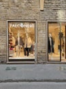 Florence, Italy - October 4, 2023: Falconeri logo on store or shop on facade of boutique