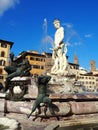 The Fountain of Neptune Fontana del Nettuno in Florence, Italy