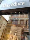 Florence, Italy - October 4, 2023: MaxMaras store. MaxMara is a Italian fashion company