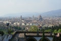 Florence, Italy: panoramic view of the cathedral and Palazzo Vecchio in the city centre Royalty Free Stock Photo