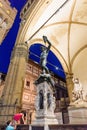 Florence, Italy from Piazza della Signoria with Palazzo Vechio Royalty Free Stock Photo