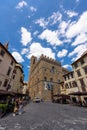 Florence, Italy from Piazza della Signoria with Palazzo Vechio Royalty Free Stock Photo