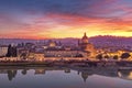 Florence, Italy with San Frediano in Cestello on the Arno River