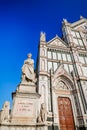 Florence, Italy - Santa Croce church in Tuscany Royalty Free Stock Photo