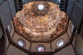 FLORENCE, ITALY - SEPTEMBER 18, 2023 - Colorful ceiling of the cupola of the cathedral Santa Maria del Fiore in Florence Royalty Free Stock Photo