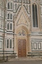 Duomo Cathedral entrance door in Florence Italy Royalty Free Stock Photo