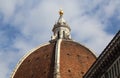 People on top of the dome of the cathedral of Florence, Italy Royalty Free Stock Photo