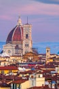 Florence, Italy Skyline with Landmark Buildings of the Duomo