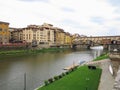14.06.2017 Florence, Italy: View of medieval stone bridge Ponte Royalty Free Stock Photo