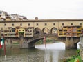 14.06.2017 Florence, Italy: View of medieval stone bridge Ponte Royalty Free Stock Photo