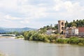 Florence landscape in Arno river Royalty Free Stock Photo