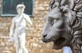 Florence, Lion of the Loggia dei Lanzi or the Signoria