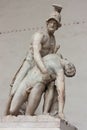 Florence - Menelaus supporting the body of Patroclus in the Loggia dei Lanzi Royalty Free Stock Photo