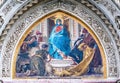 Florence. Mosaic on the right portal of the Florence Cathedral